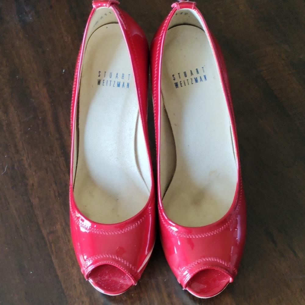 Stuart Weitzman red high heels - Picture 4 of 6